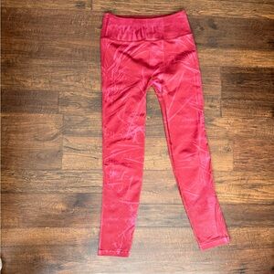 Lululemon Red Seamless High-Rise Leggings | Size Small